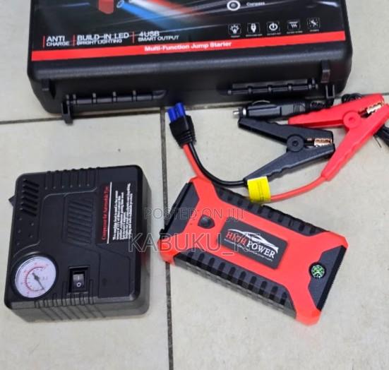 12V 99800mAh Emergency Car Jump Starter Air Compressor - thumbnail 2