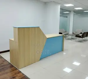 Office Reception Counter Desk : Custom 2400MM Reception Table