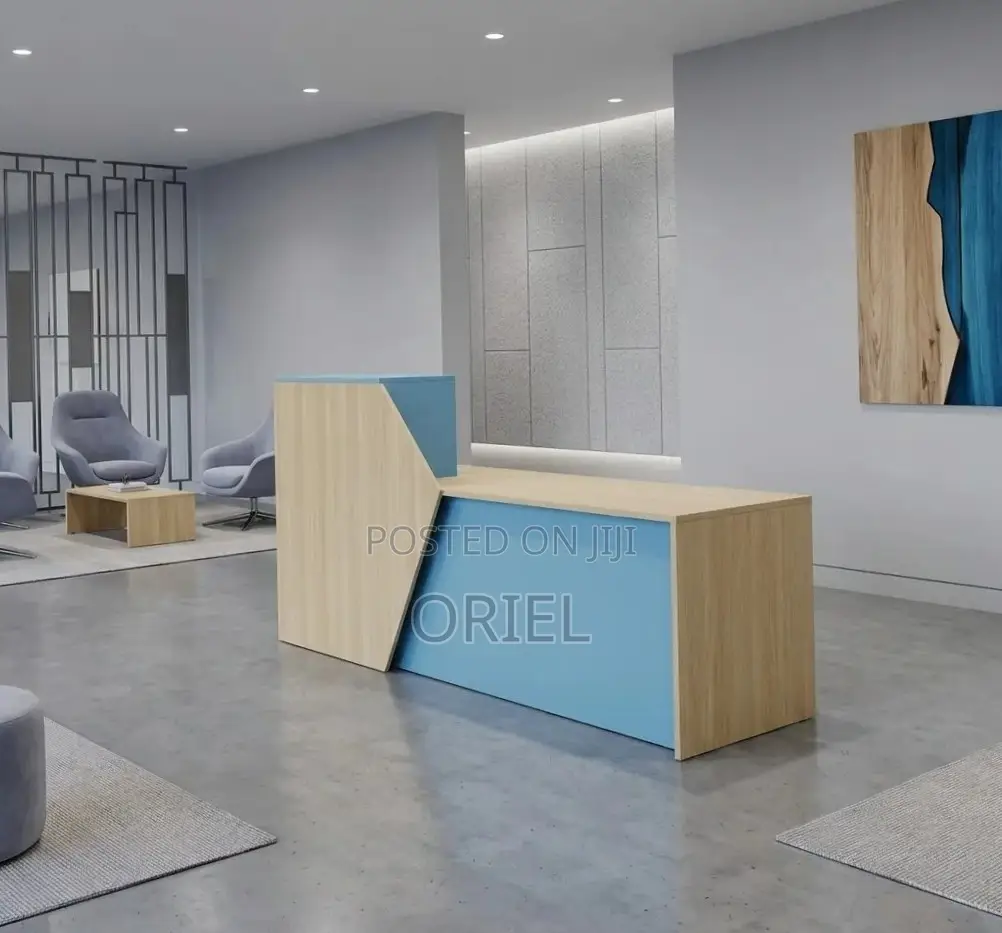 Office Reception Counter Desk : Custom 2400MM Reception Table