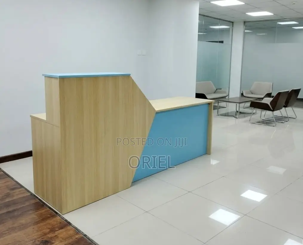 Office Reception Counter Desk : Custom 2400MM Reception Table