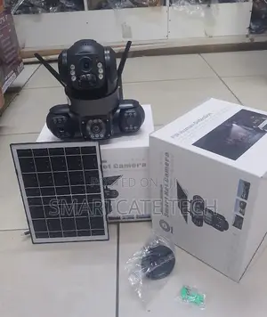 Triple Lens 4G Solar CCTV Outdoor Security, 360° View & Remote Access