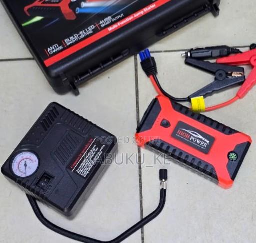 Portable Mini Jump Starter With 12V Power Bank With Air Compressor - main view