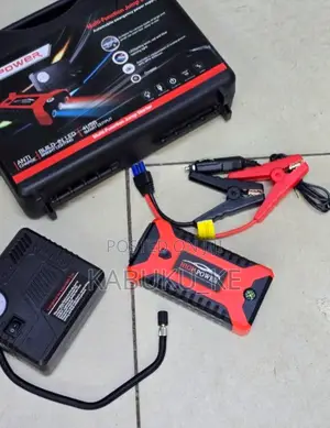 Portable Mini Jump Starter With 12V Power Bank With Air Compressor
