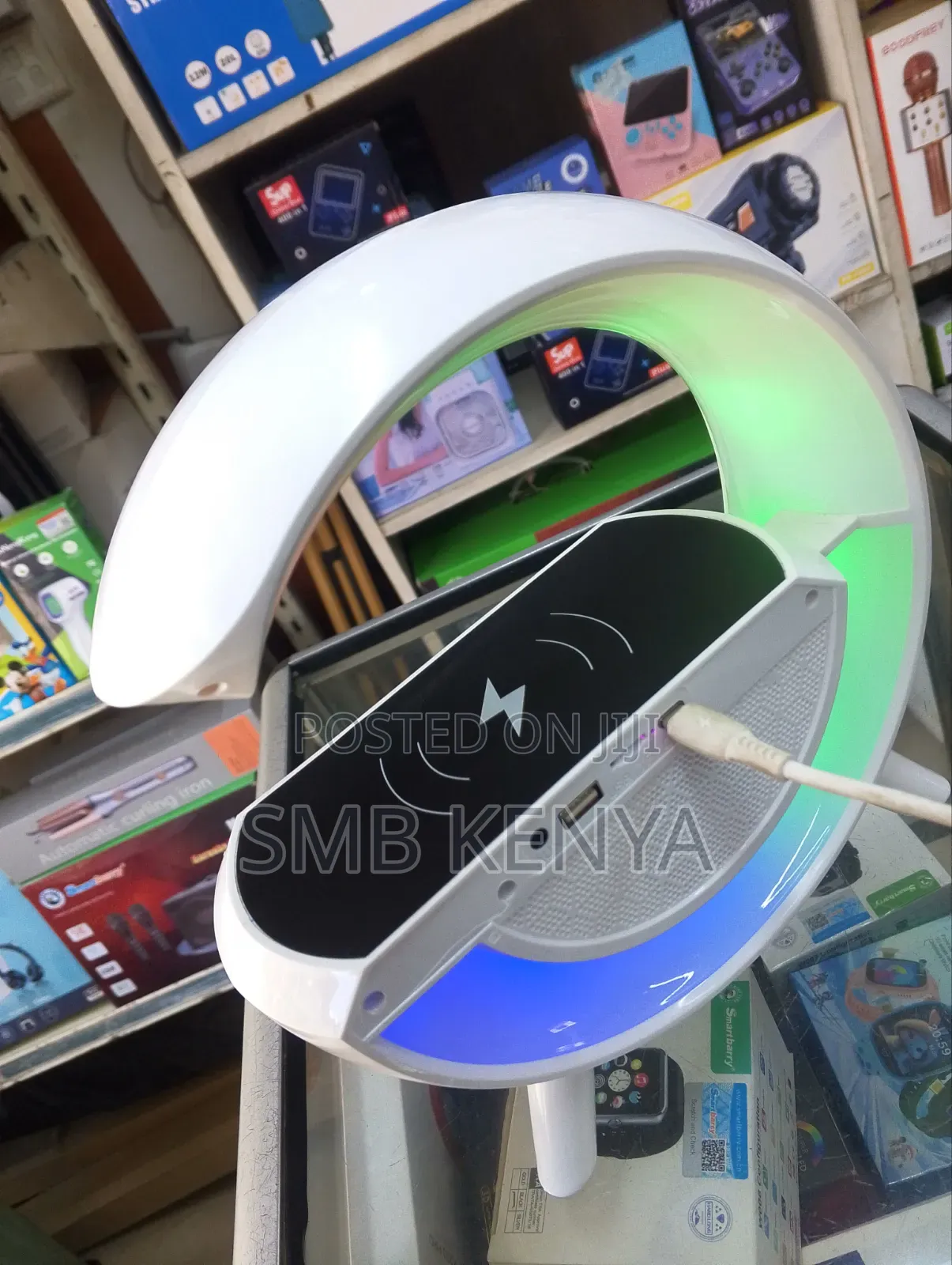 Mini Digital Bluetooth Speaker With Wireless Charger