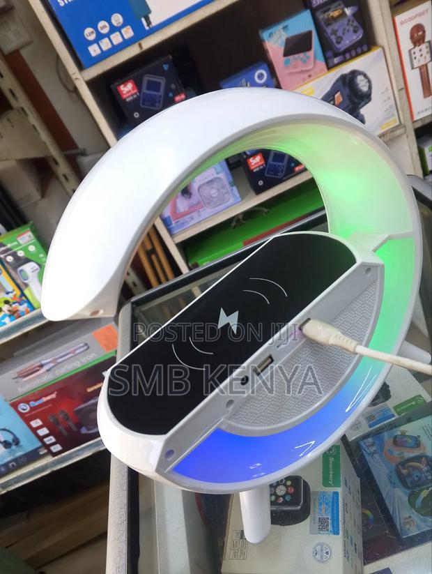 Mini Digital Bluetooth Speaker With Wireless Charger - thumbnail 2