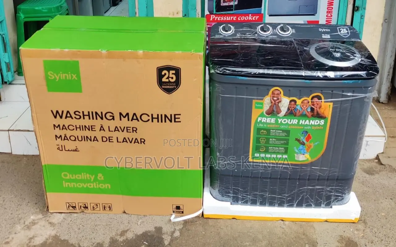 Synix 10KG Twin Tub Washing Machine – Semi Automatic