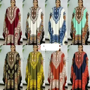 Here African Cotton Dashiki Long Dress