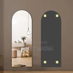 Peel and Stick Unbreakable Acrylic Wall Mirror Frameless Design