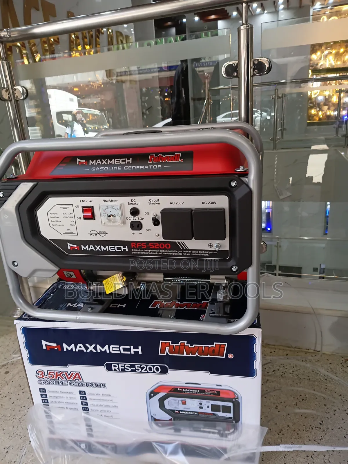Maxmech RFS-5200 3.5KVA Gasoline Generator.