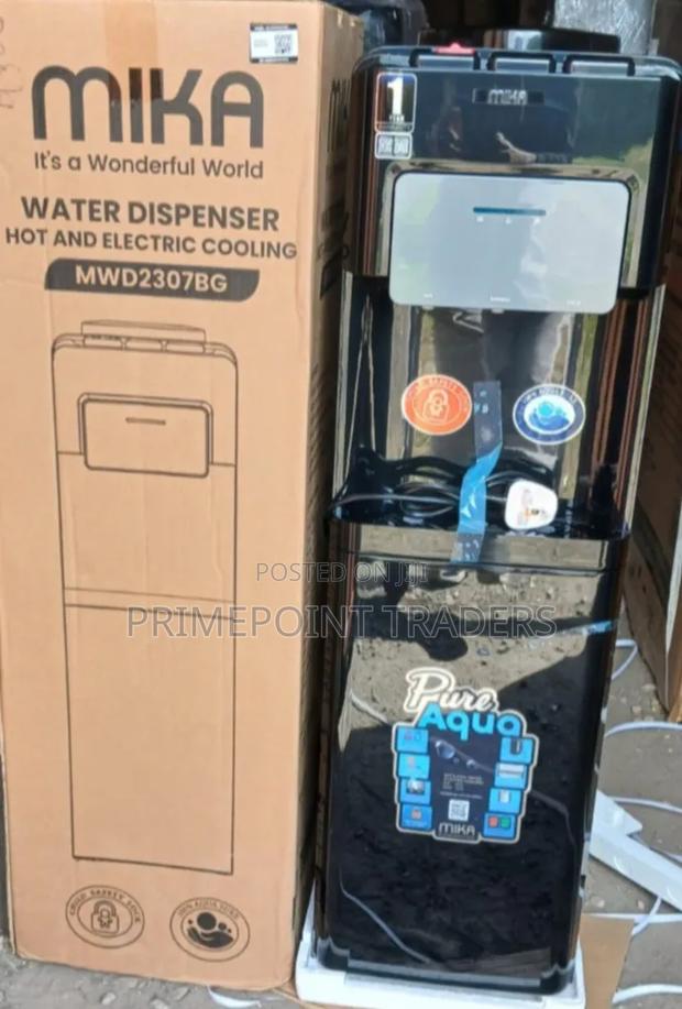 Mika MWD2307BG 3-Tap Water Dispenser – Hot, Normal & Electric Cooling