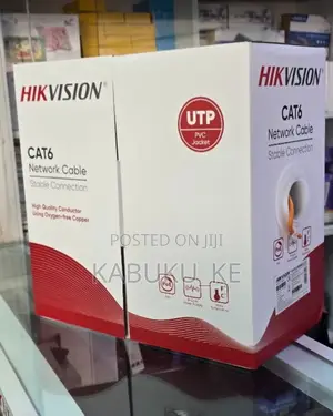 Hikvision 305m CAT6 Solid Copper UTP Network Cable, Brand New