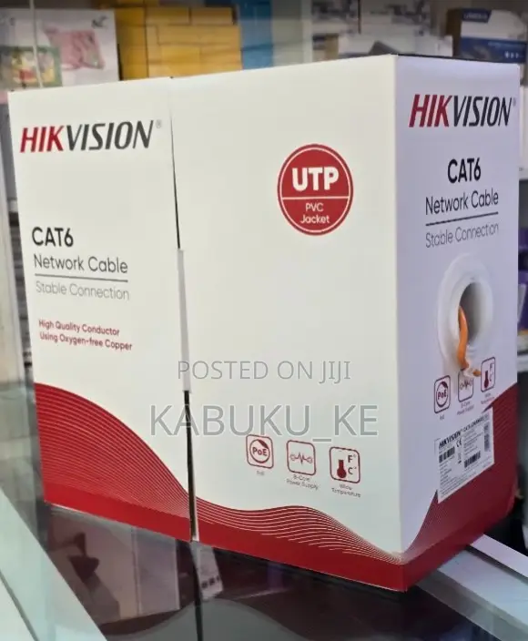 Hikvision 305m CAT6 Solid Copper UTP Network Cable