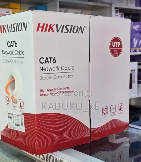 Premium Hikvision 305m Pure Copper Lan Cable for Security Systems