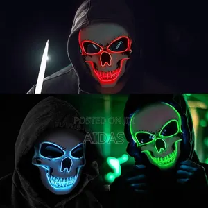 Halloween Mask LED Light Up Costumes Scary Mask for Party Supplies