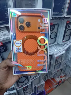 Orange Carbon-Fiber iPhone 17 Pro Max With a Rotatable Magnetic Ring