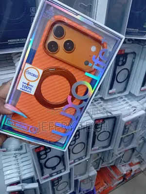Orange Carbon-Fiber iPhone 17 Pro Max With a Rotatable Magnetic Ring