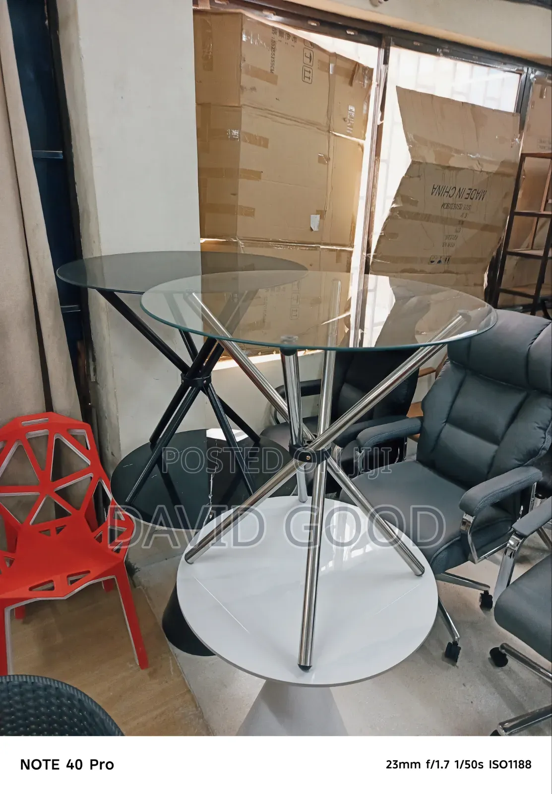 Round Glass Table