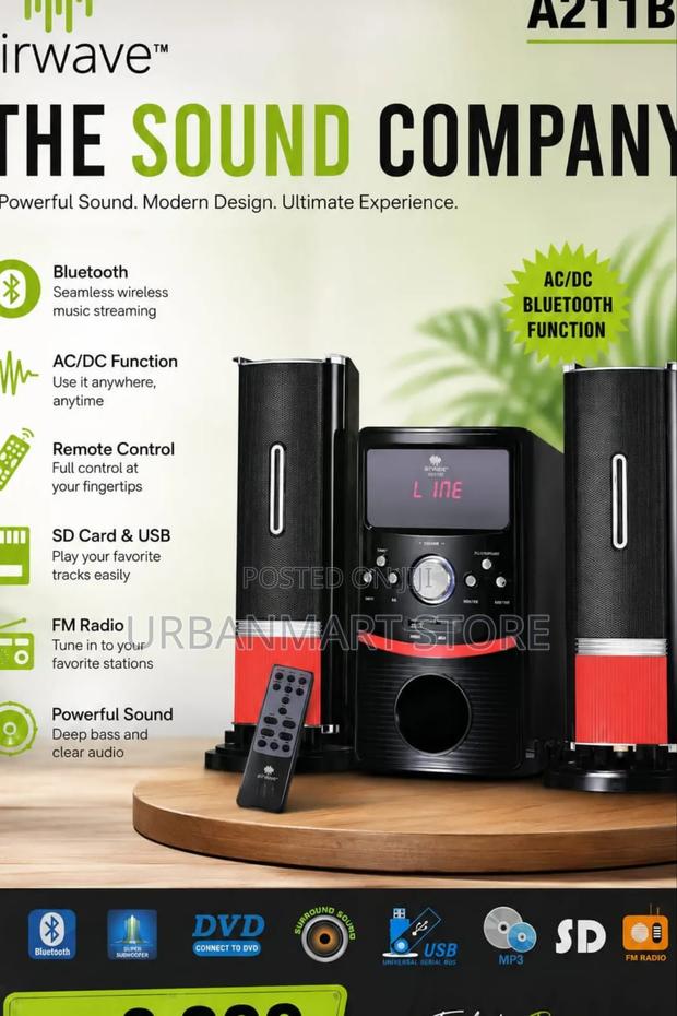 Airwave 3.1CH Bluetooth Multimedia Speaker System - main view