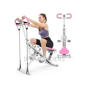 Adjustable Assisted Squat Machine With Resistance Bands