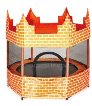 Original Kids Castle-Shaped 60 Inch Trampoline