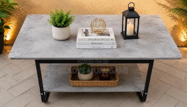 Imported Executive Marble Top Coffee Table - thumbnail 2