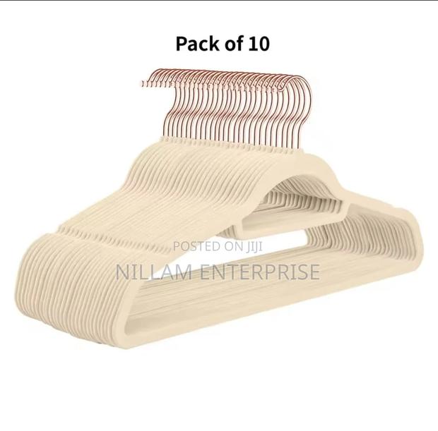 Luxury Velvet Premium Rose Gold Antislip Hangers 10pc