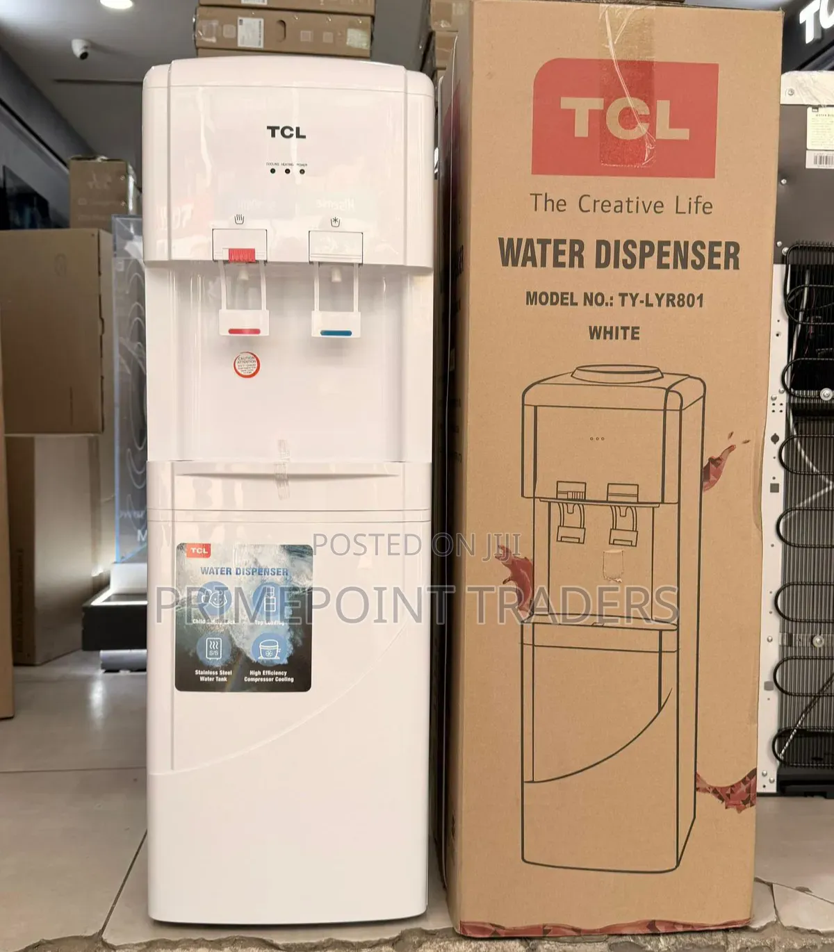 TCL R801 Hot & Cold Water Dispenser – Stainless Steel Tank