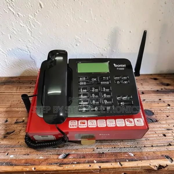 Backlit LCD Display Bontel T1000 Dual Sim GSM Landline Desktop Phone
