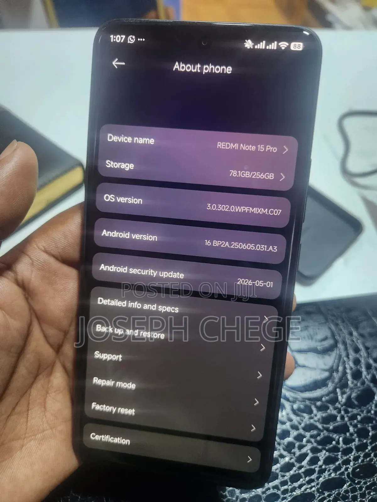 Xiaomi Redmi Note 15 Pro 256 GB Black