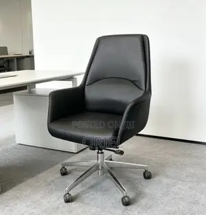 Office Chair : Mid Back Leather Executive Chair