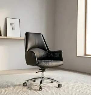 Office Chair : Mid Back Leather Executive Chair