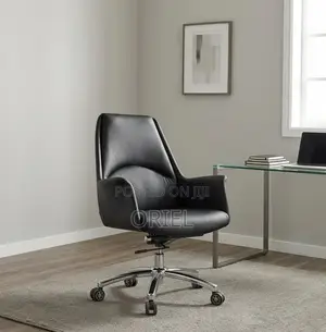 Office Chair : Mid Back Leather Executive Chair