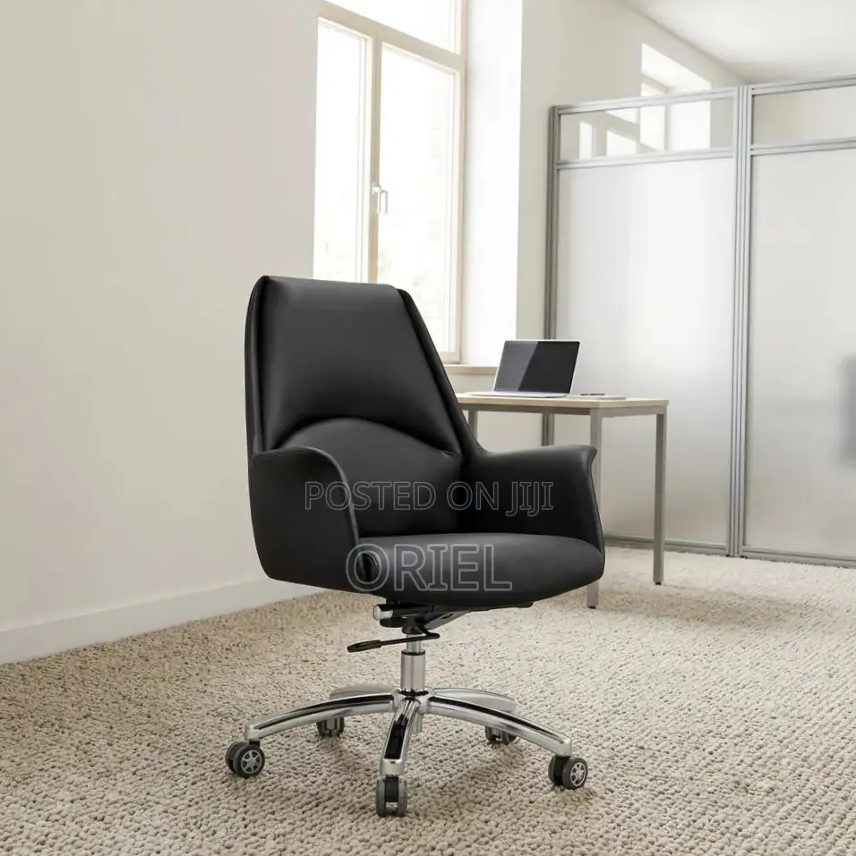 Office Chair : Mid Back Leather Executive Chair