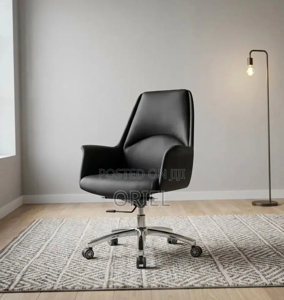 Office Chair : Mid Back Leather Executive Chair