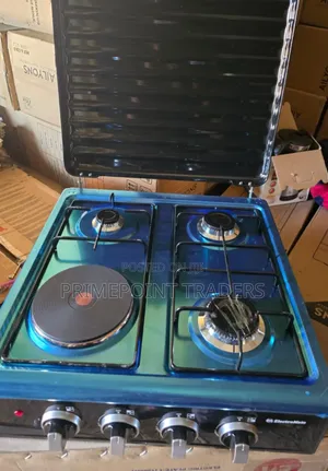 Electromate 3 Gas + 1 Electric Table Top Cooker – Compact & Convenient