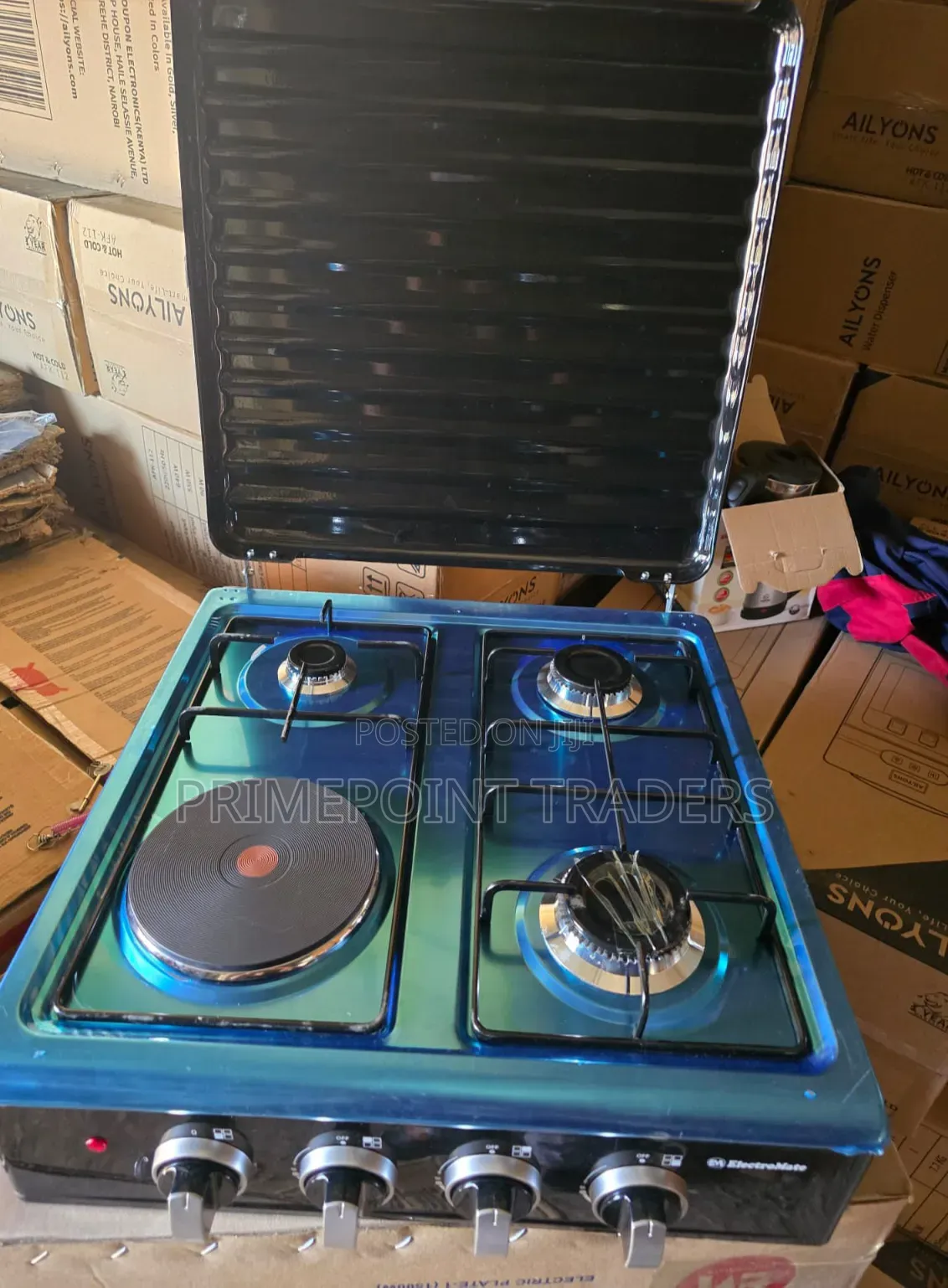 Electromate 3+1 Table Top Gas & Electric Cooker – Versatile Kitchen