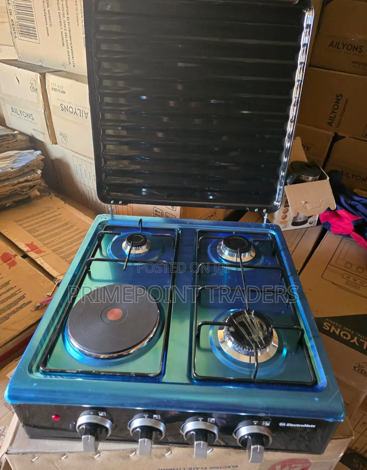 Electromate 3+1 Table Top Gas & Electric Cooker – Versatile Kitchen