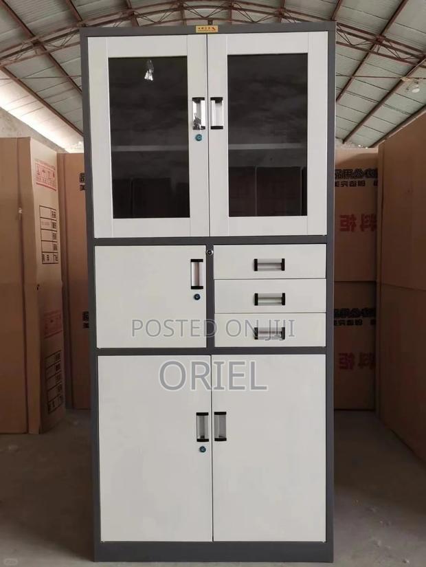 Office Safe : Metal Filing Cabinet With Glass Doors and Safe - thumbnail 13