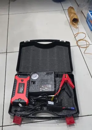 Portable Car Jump Starter 12V Battery Booster With Tyre Pump