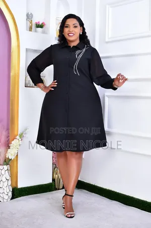 Zalia Black Shift Dress for Funeral