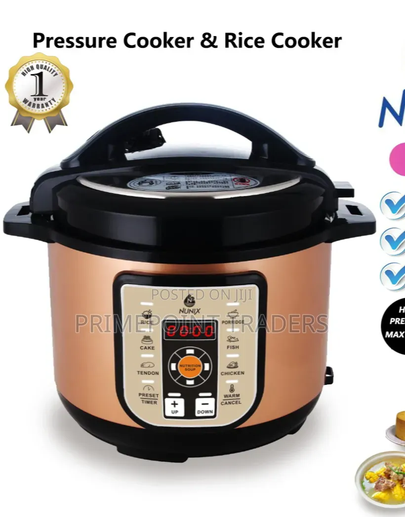 Nunix PC-77 Electric Pressure Cooker – Multi-Purpose Kitchen Appliance