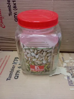 2600 Ml Bon Appetit Square Glass Jar