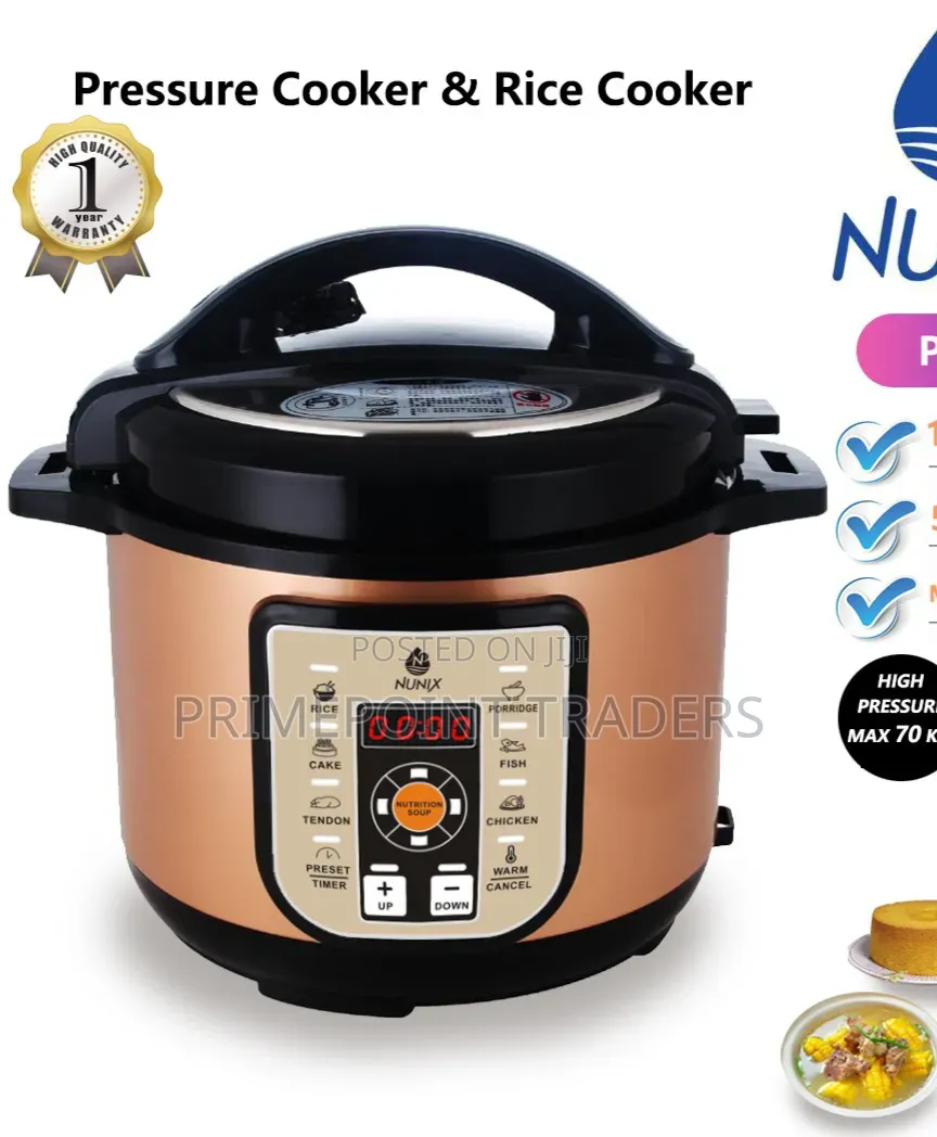 Nunix PC-77 Electric Pressure Cooker – Efficient Family Cooking