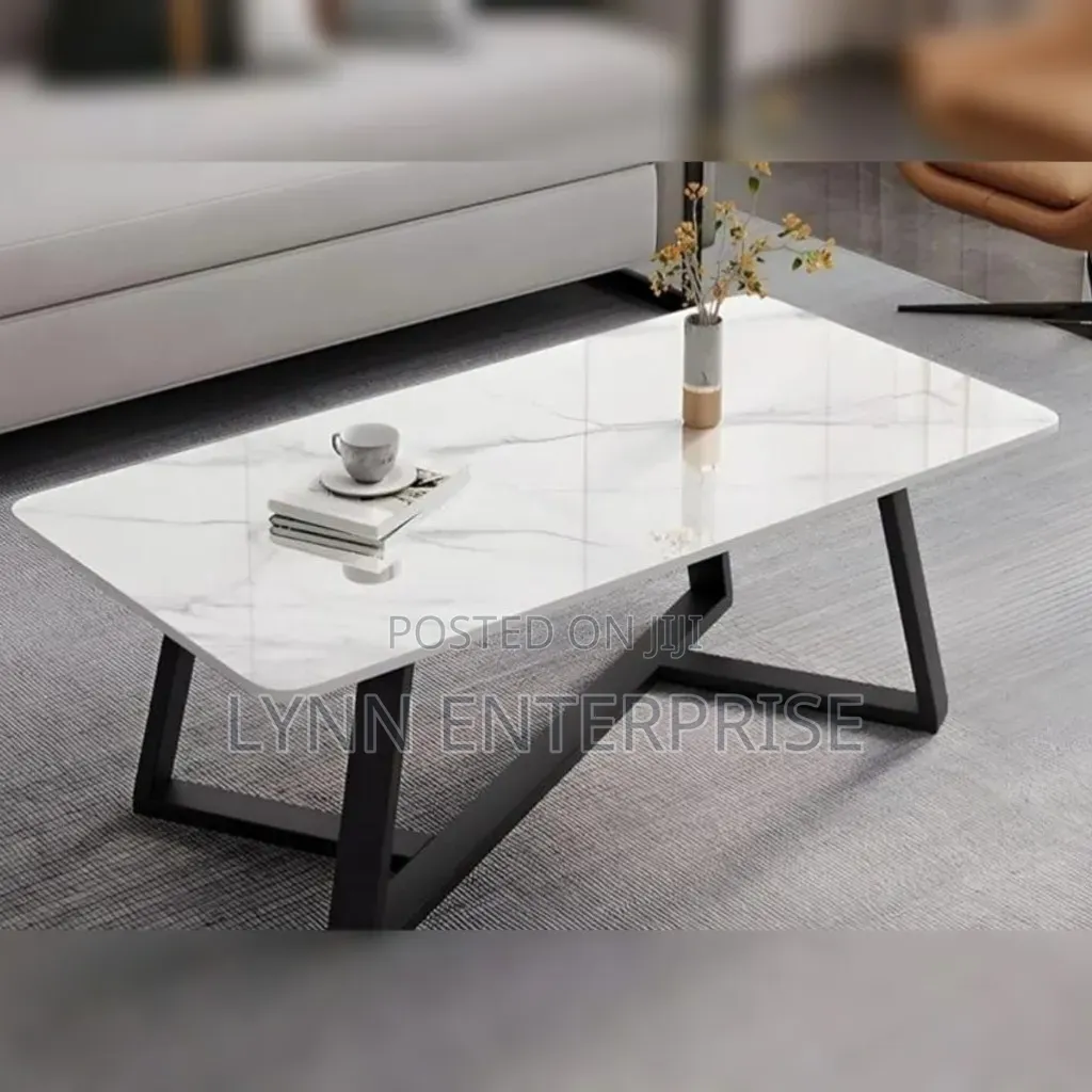 Modern Imported Executive Marble Top Coffee Table ...