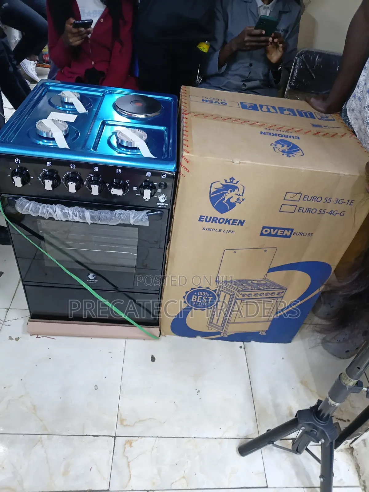 Euroken 55×55 3 Gas + 1 Electric Standing Cooker