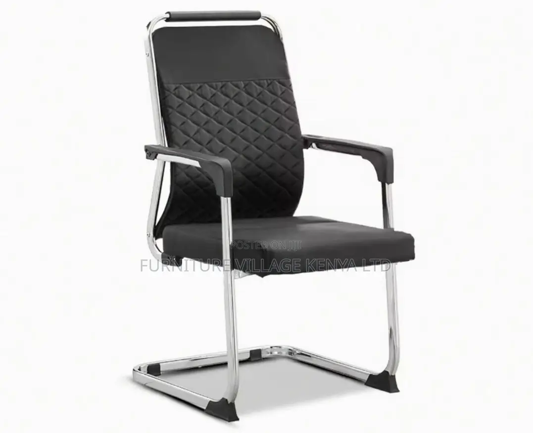 Boardroom Chair; Leather Mid Back Non Swivel Boardroom Chair