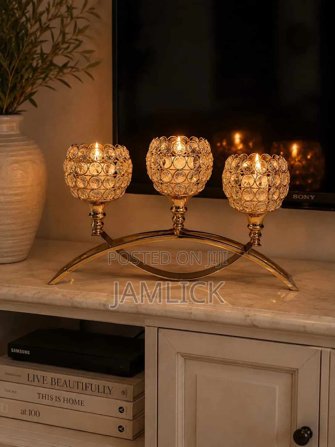 3-Arm Candle Holder - Gh