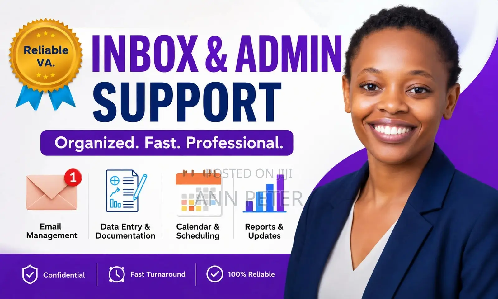 Virtual Assistant | Inbox, Calendar, Social Media & Research