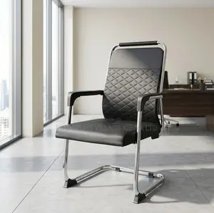Boardroom Chair; Leather Mid Back Non Swivel Boardroom Chair