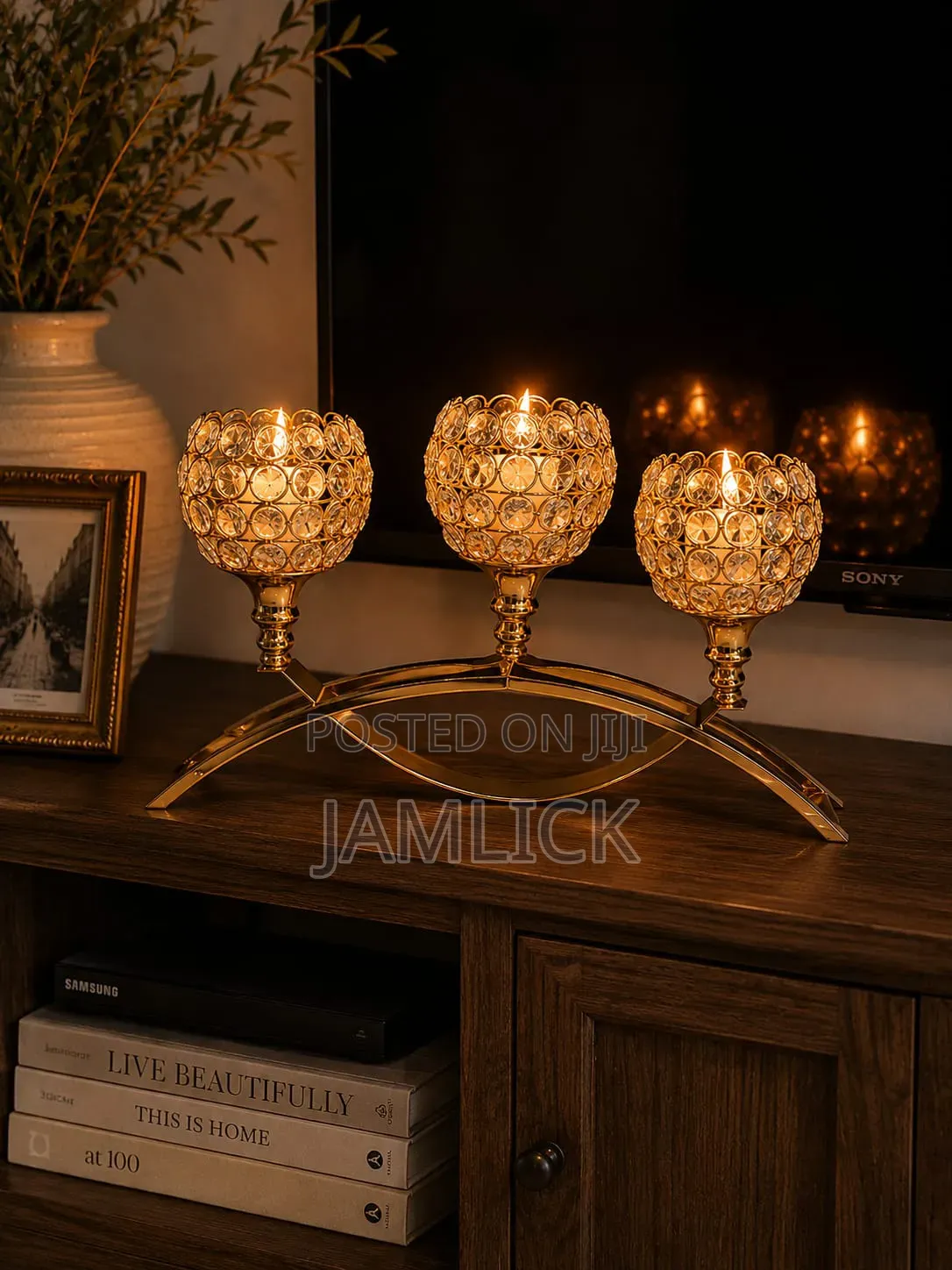 3-Arm Candle Holder - Gh
